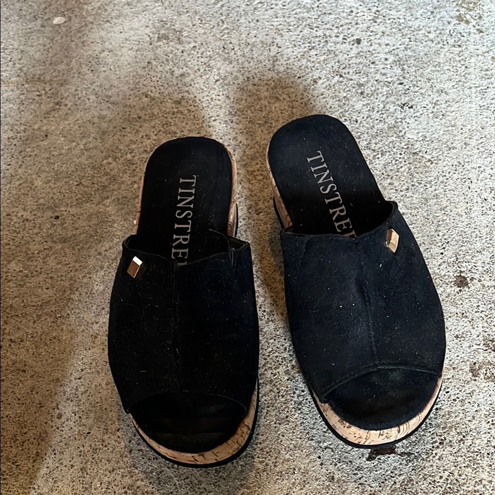 Black Mules with Sleek Design and Comfort